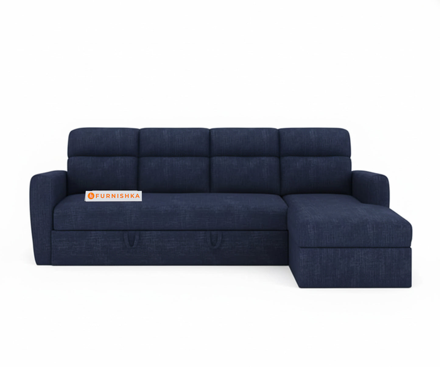 Daina 3 Seater Sectional Sofa cum Bed - RHS Persian Blue - Furnishka 
