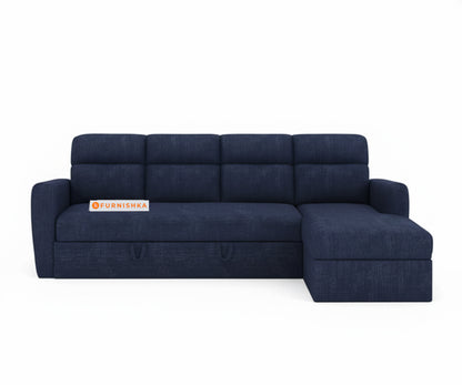 Daina 3 Seater Sectional Sofa cum Bed - RHS Persian Blue - Furnishka 