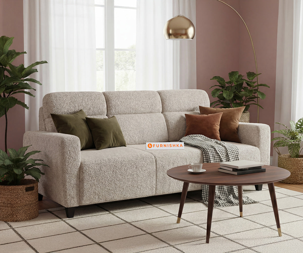 Daina 3 seater sofa Anthology Fabric Space Grey - Furnishka
