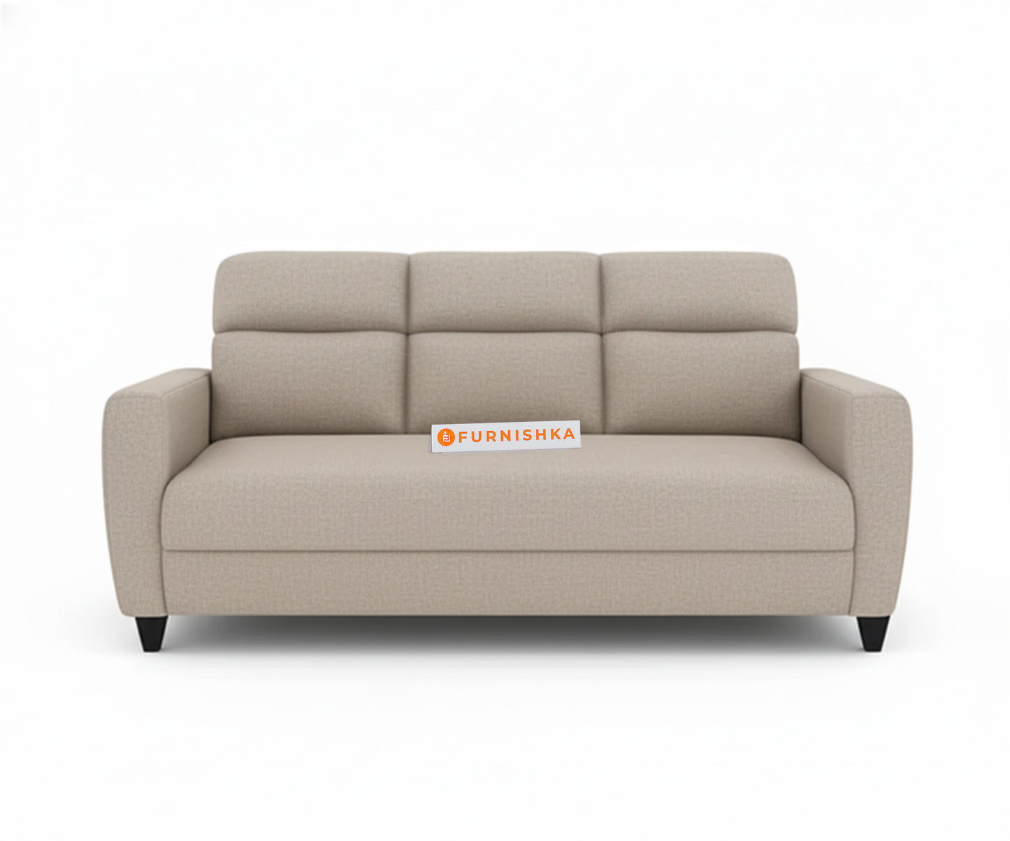 Daina 3 seater sofa  Light Beige - Furnishka 