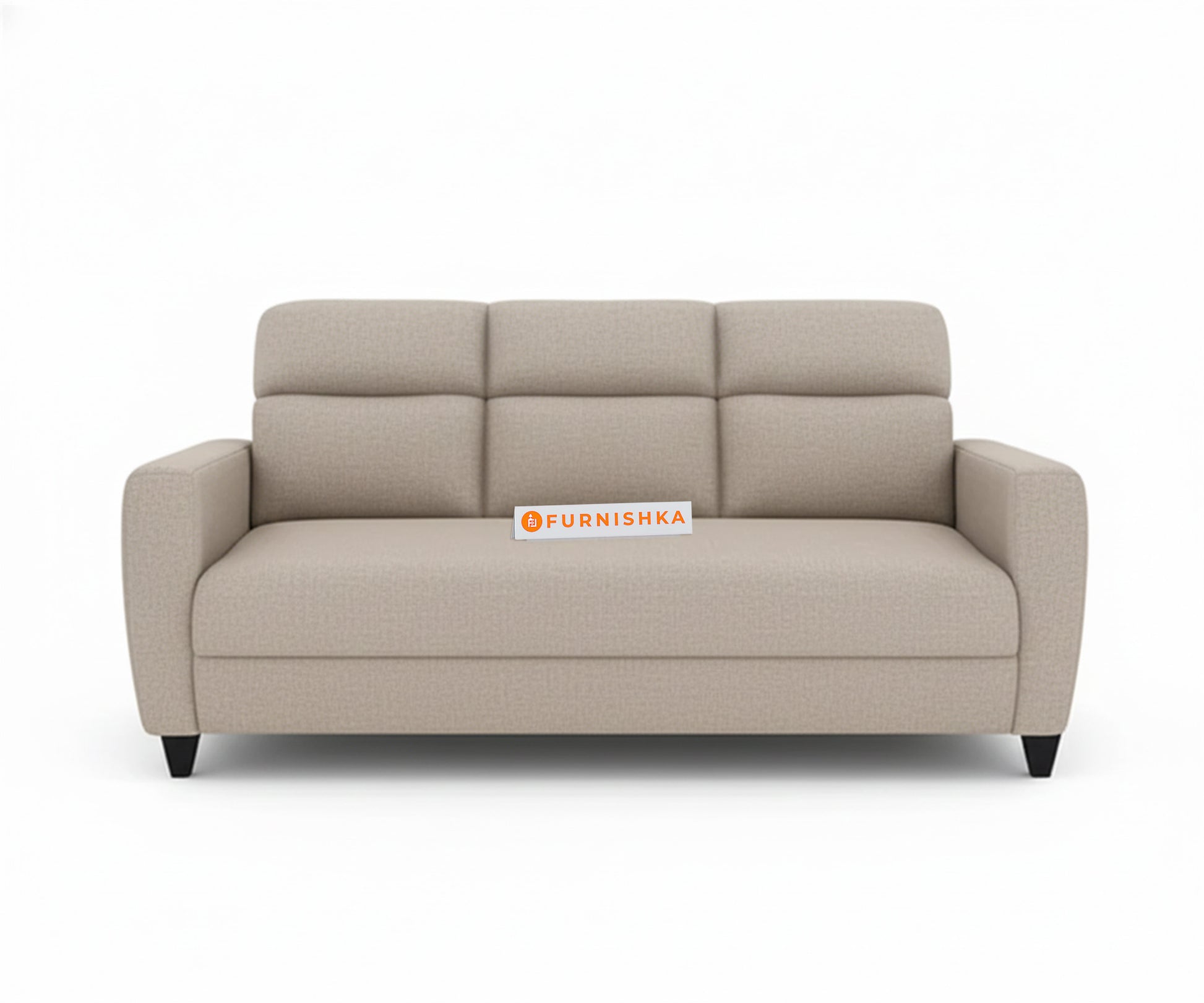 Daina 3 seater sofa  Light Beige - Furnishka 