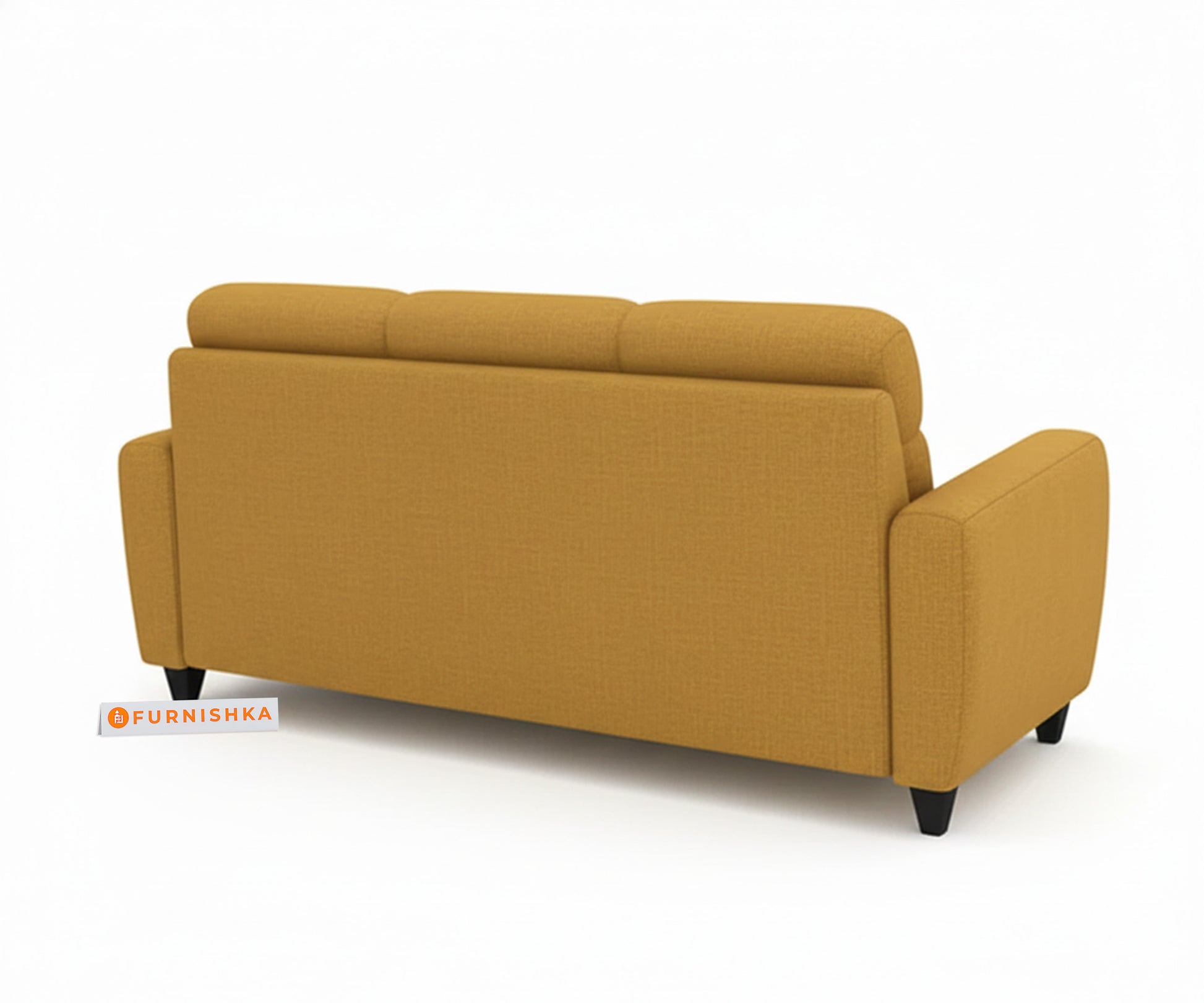 Daina 3 seater sofa  Mustard Yellow - Furnishka 