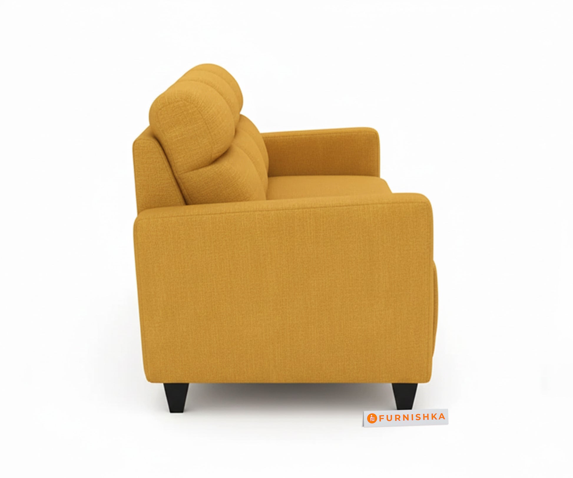 Daina 3 seater sofa  Mustard Yellow - Furnishka 