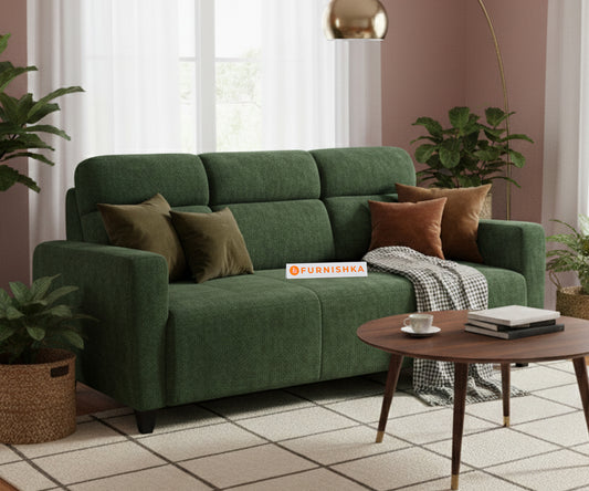 Daina 3 seater sofa Pine Green - Furnishka