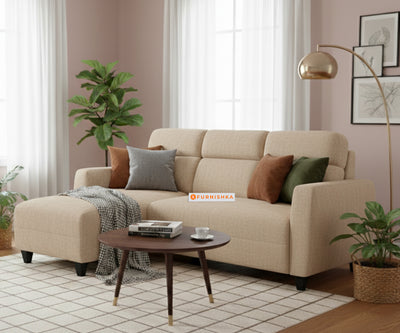 Daina 2 Seater Sectional Sofa - LHS Light Beige