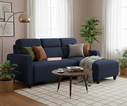 Daina 2 Seater Sectional Sofa - RHS Persian Blue