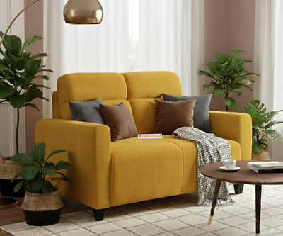 Daina 2 Seater sofa  Mustard Yellow