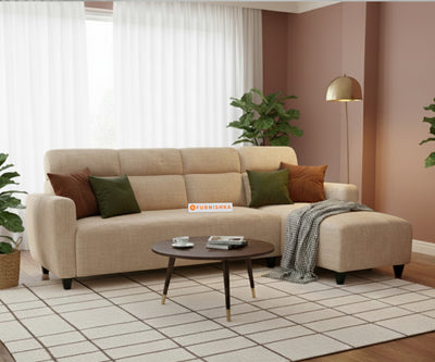 Daina 3 Seater L Shape Sofa-RHS Light Beige