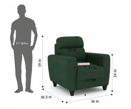 Daina 3+1+1 Seater Sofa Set Pine Green