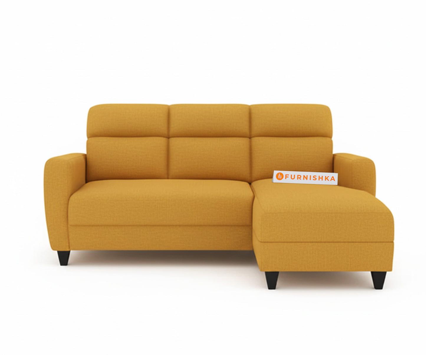 Daina 2 Seater Sectional Sofa - RHS Mustard Yellow
