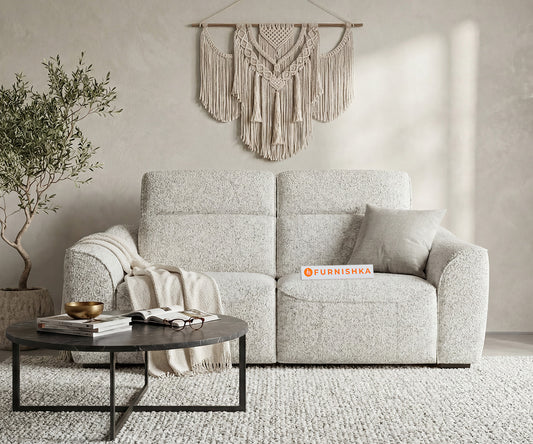 Dalton 2 Seater Sofa Set With Anthology Fabric Light Beige - Furnishka