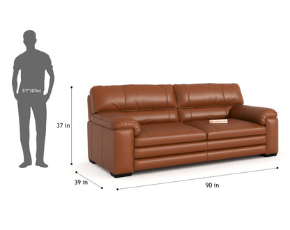 Daniel Leather 3+2 Seater Sofa Set - Furnishka 