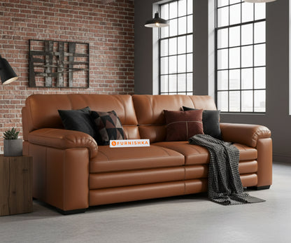 Daniel Leather 3 Seater Sofa