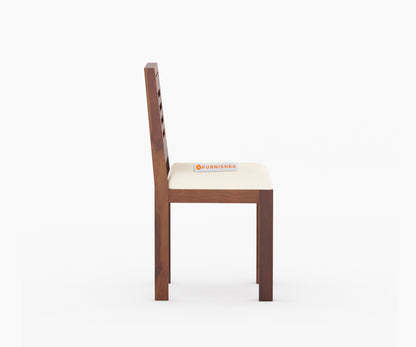 Daria Sheesham Wood 6 Seater Dining Sets With Cushion Top Chair - Furnishka 