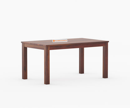 Daria Sheesham Wood 6 Seater Dining Sets With Cushion Top Chair - Furnishka 