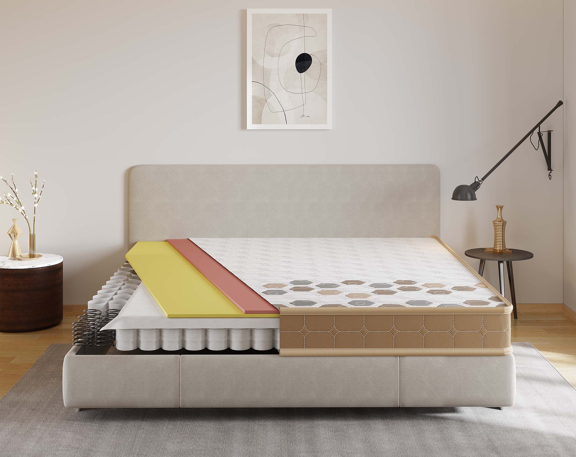 Delight Premium Mattress - (King Size / 6 Inch) - Furnishka 