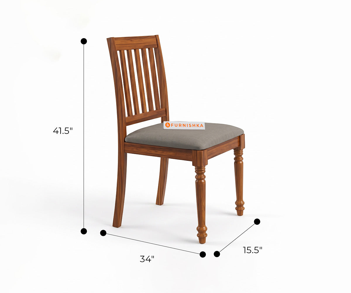 Sattva Teak Wood 4 Seater Dining Set