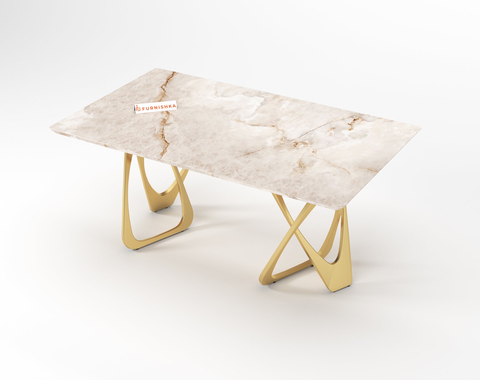 Dolce 4 Seater Dining Sets with Australian Onyx Marble Top - Furnishka 