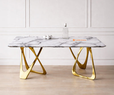 Dolce Dining Table 4 Seater PVD Gold Base