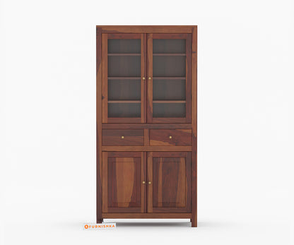 Douglas Sheesham Wood Kitchen Cabinet - Furnishka 