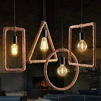 Elevation Cad Blocks 4 Shape Pendant Hanging Lamp - Furnishka 
