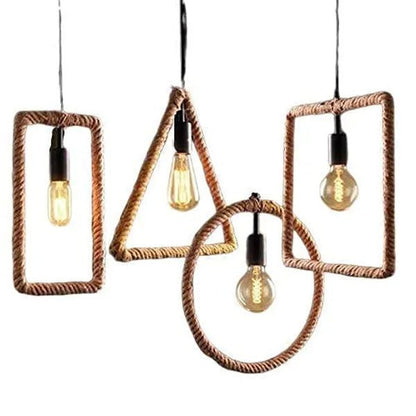 Elevation Cad Blocks 4 Shape Pendant Hanging Lamp - Furnishka 