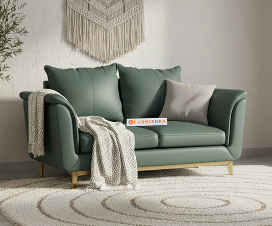 Emilie Leatherette Sofa 2 Seater - Furnishka