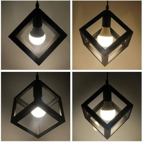 Exterior Cube Shape Pendant Hanging Lamp - Furnishka 