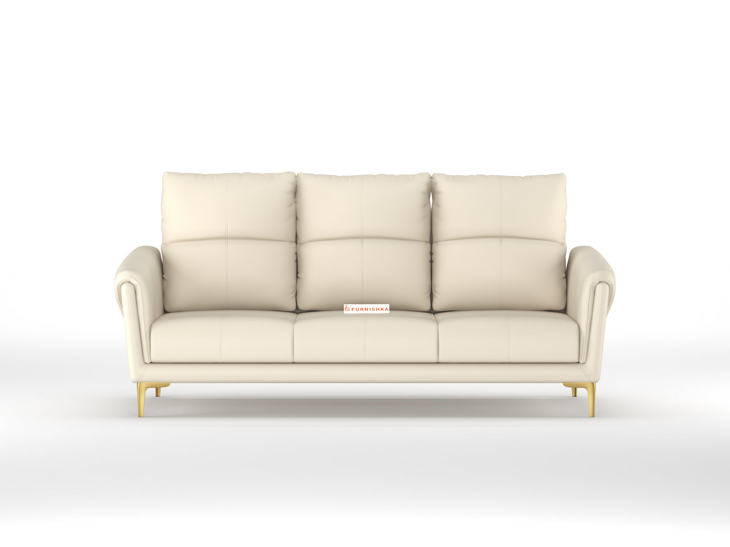 Falcon Leatherette Sofa 3 Seater - Furnishka 