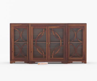 Feast Crockery Sheesham Wood Kitchen Cabinet - Furnishka 