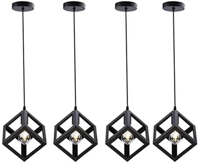 Fixture Cube Shape Pendant Hanging Lamp - Furnishka 