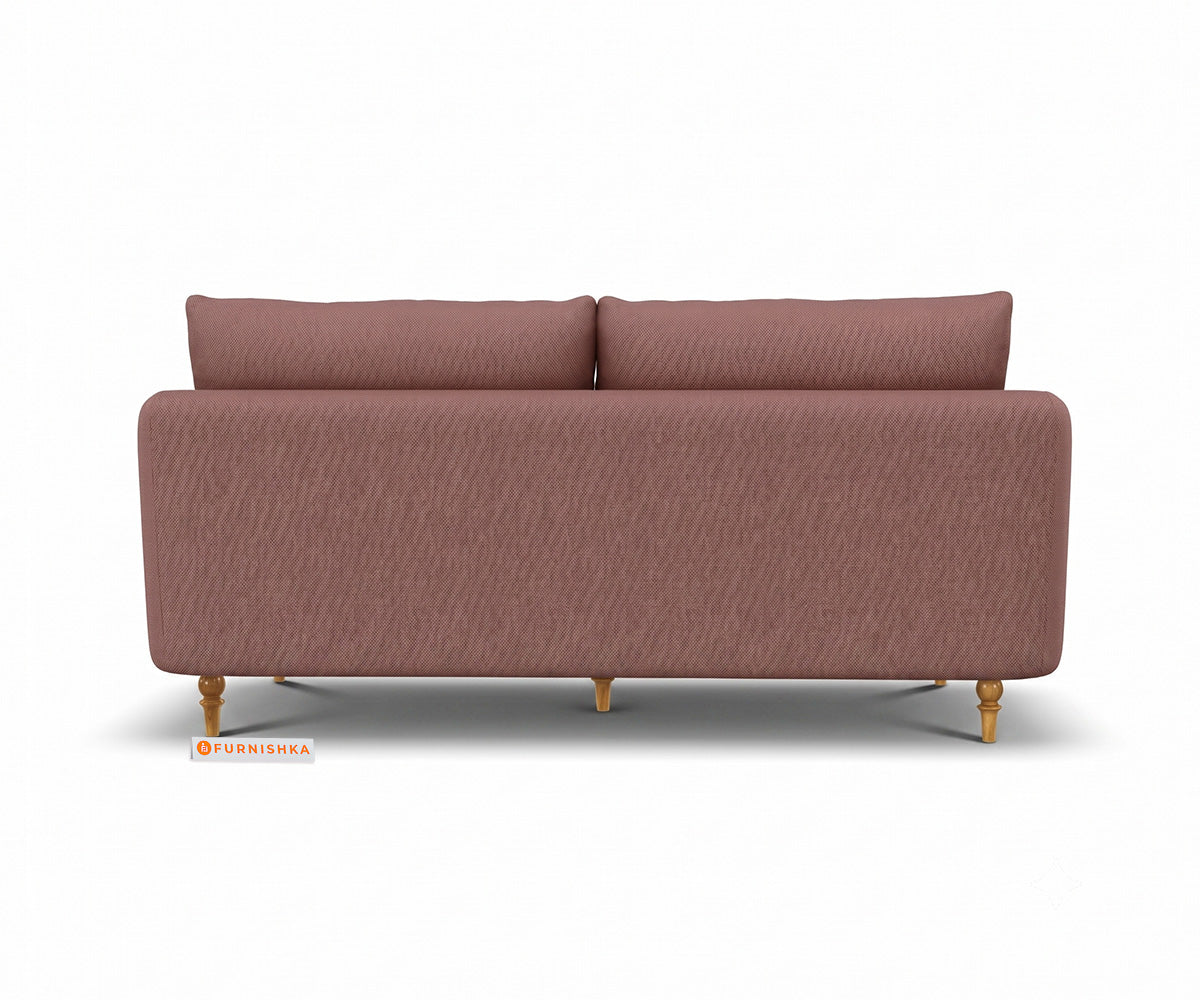 Flora 3 seater sofa in Iceland Clay Rose - Furnishka