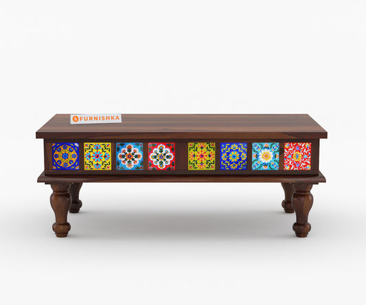 Gavin Tile Sheesham Wood Coffee Table