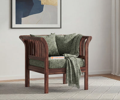 Garud 1 Seater Sofa With Anthology Fabric Green