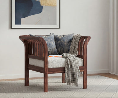 Garud 1 Seater Sofa With Anthology Fabric Light Beige