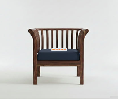 Garud 3 + 1 + 1 Sofa Set Persian Blue - Furnishka 