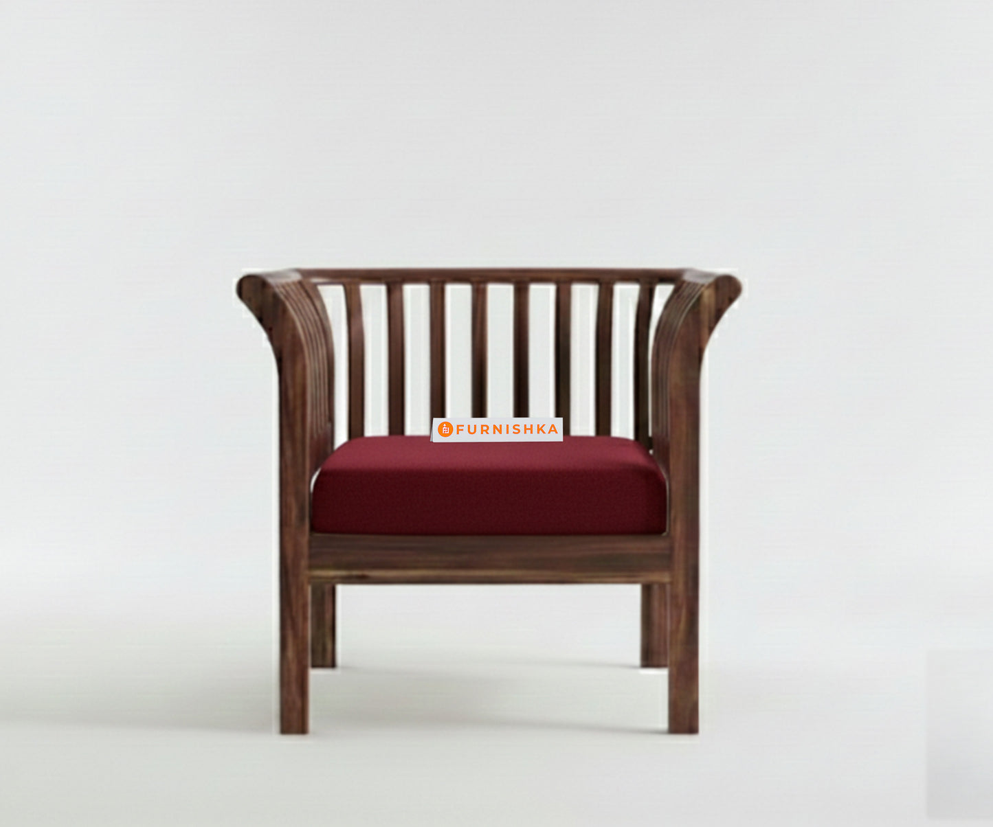 Garud 3 + 1 + 1 Sofa Set Red Wine - Furnishka 