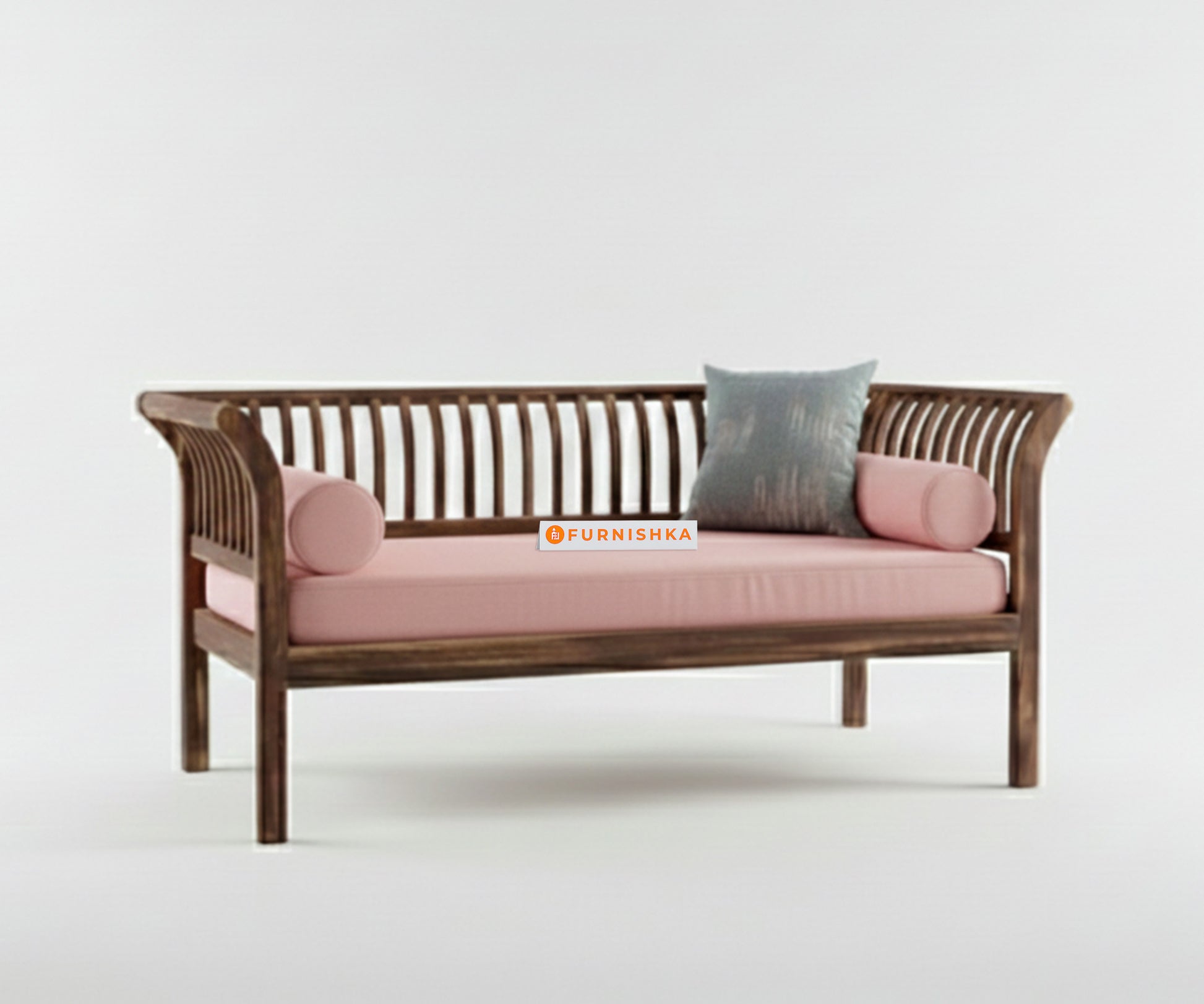 Garud 3 + 2 Sofa Set  Flamingo Pink - Furnishka 