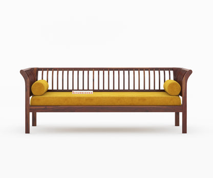 Garud 3 + 1 + 1 Sofa Set Mustard Yellow - Furnishka 