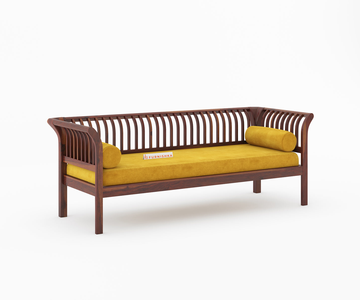 Garud 3 + 1 + 1 Sofa Set Mustard Yellow - Furnishka 