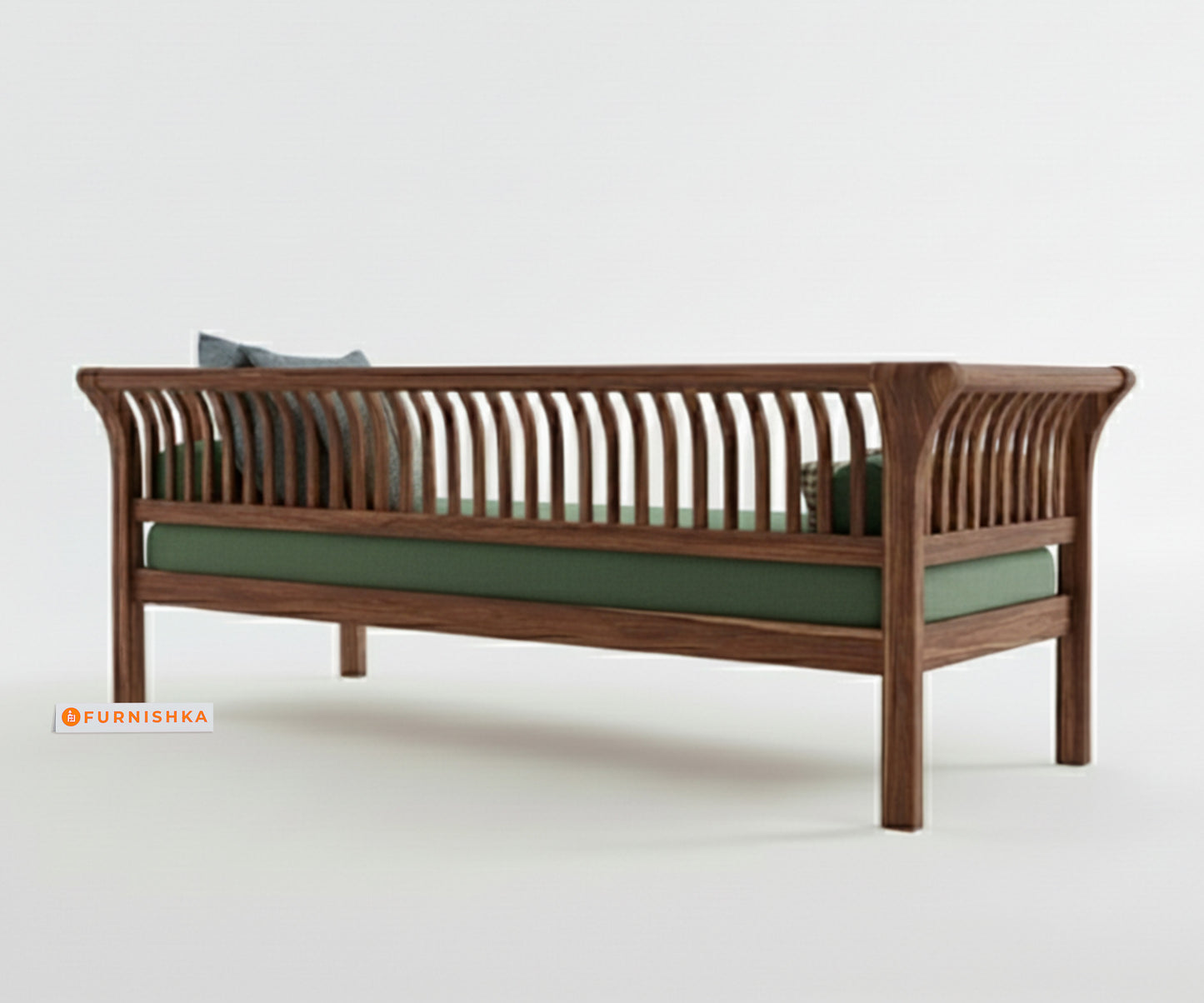 Garud 3 + 2 Sofa Set Pine Green - Furnishka 