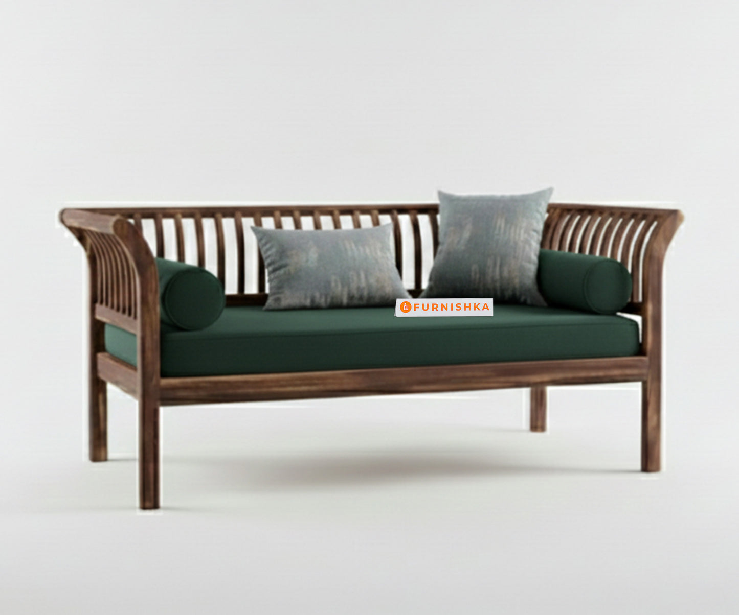 Garud 3 + 2 Sofa Set Pine Green - Furnishka 