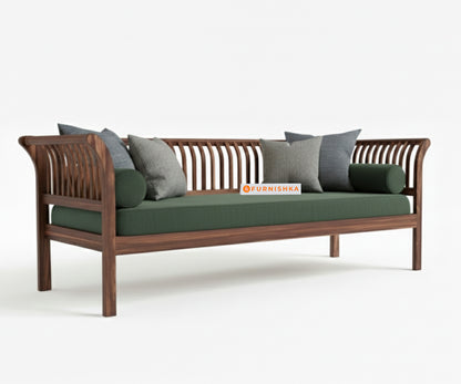 Garud 3 + 2 Sofa Set Pine Green - Furnishka 