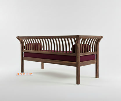 Garud 3 + 2 Sofa Set  Red Wine - Furnishka 
