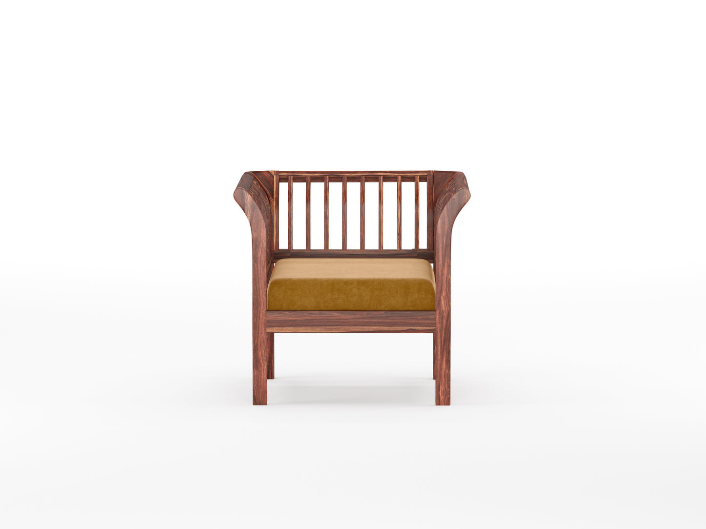 Garud Sofa 1 Seater Mustard Yellow - Furnishka 