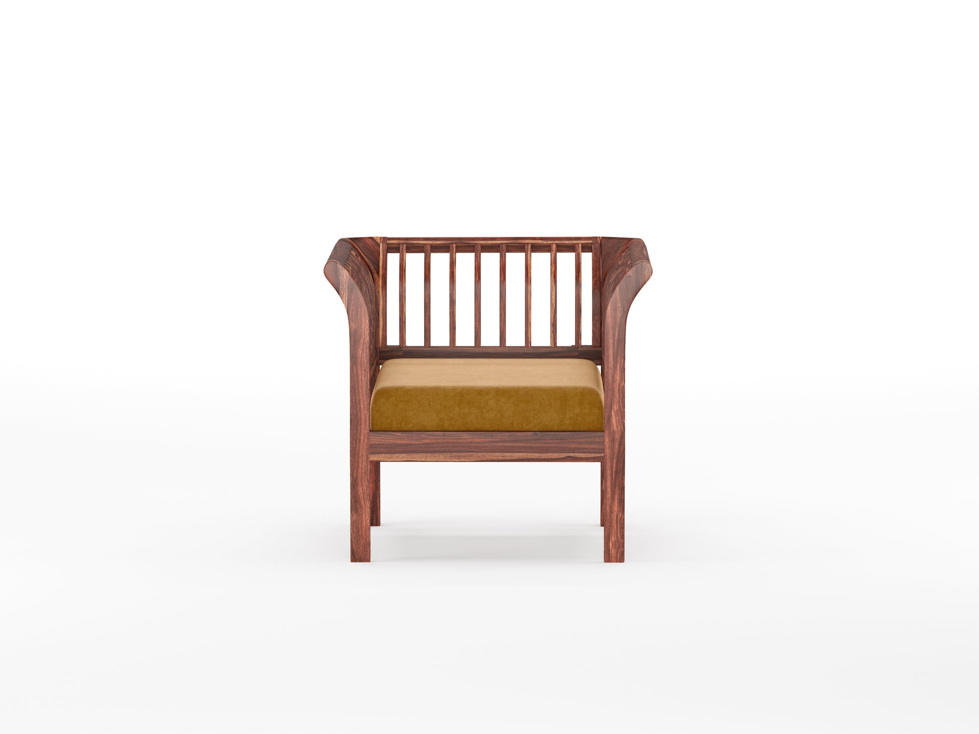 Garud Sofa 1 Seater Mustard Yellow - Furnishka 