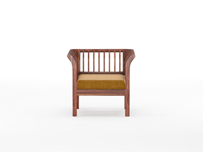 Garud Sofa 1 Seater Mustard Yellow - Furnishka 