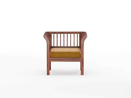 Garud Sofa 1 Seater Mustard Yellow - Furnishka 