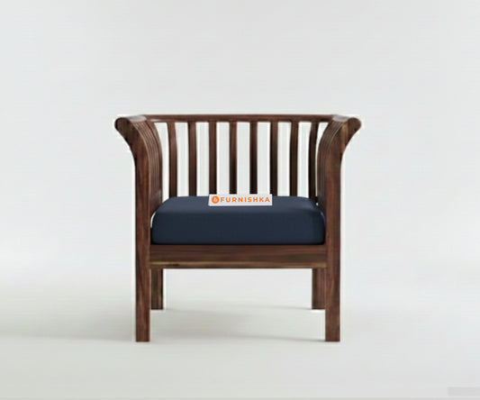 Garud Sofa 1 Seater Persian Blue - Furnishka 