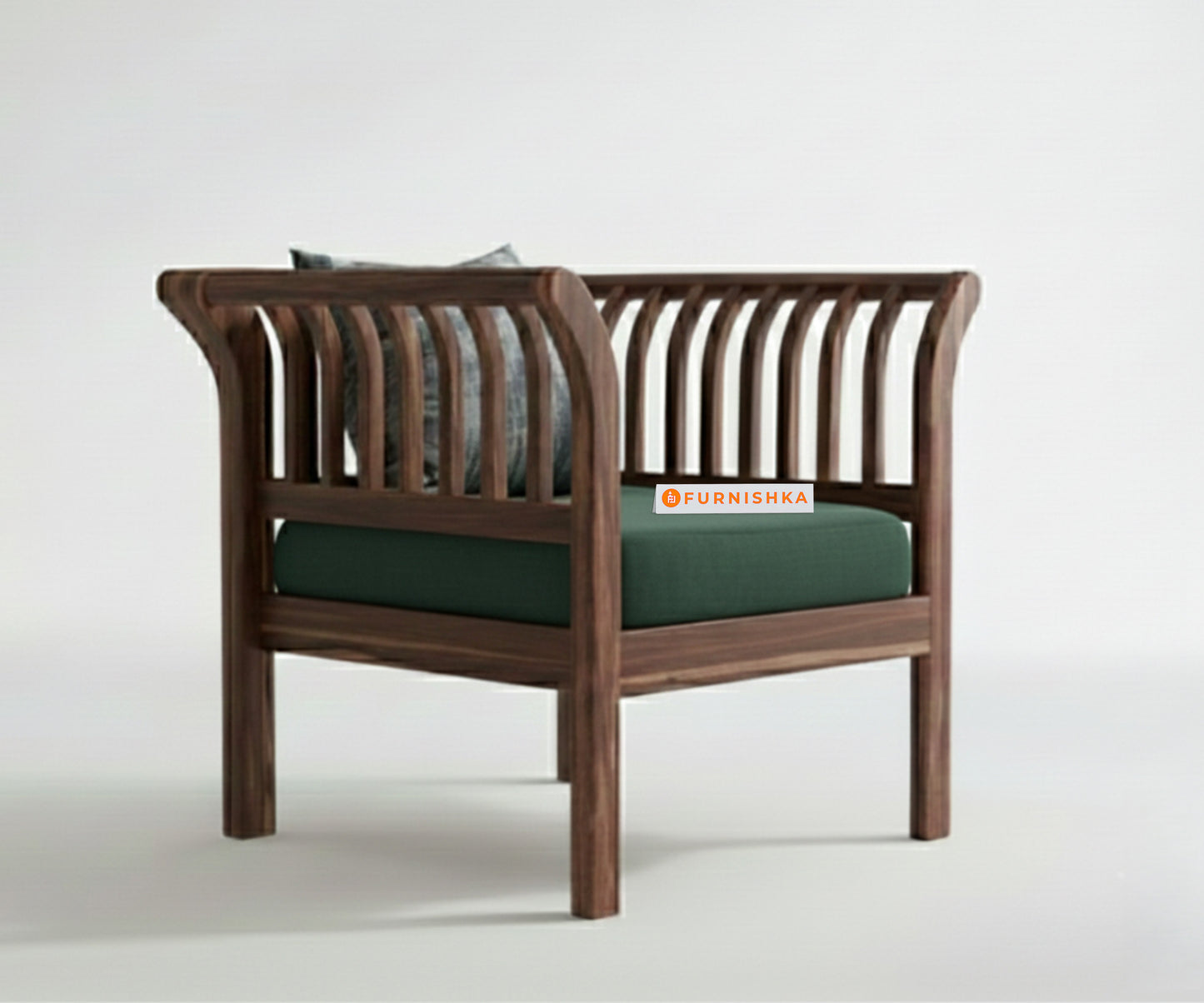 Garud Sofa 1 Seater Pine Green - Furnishka 